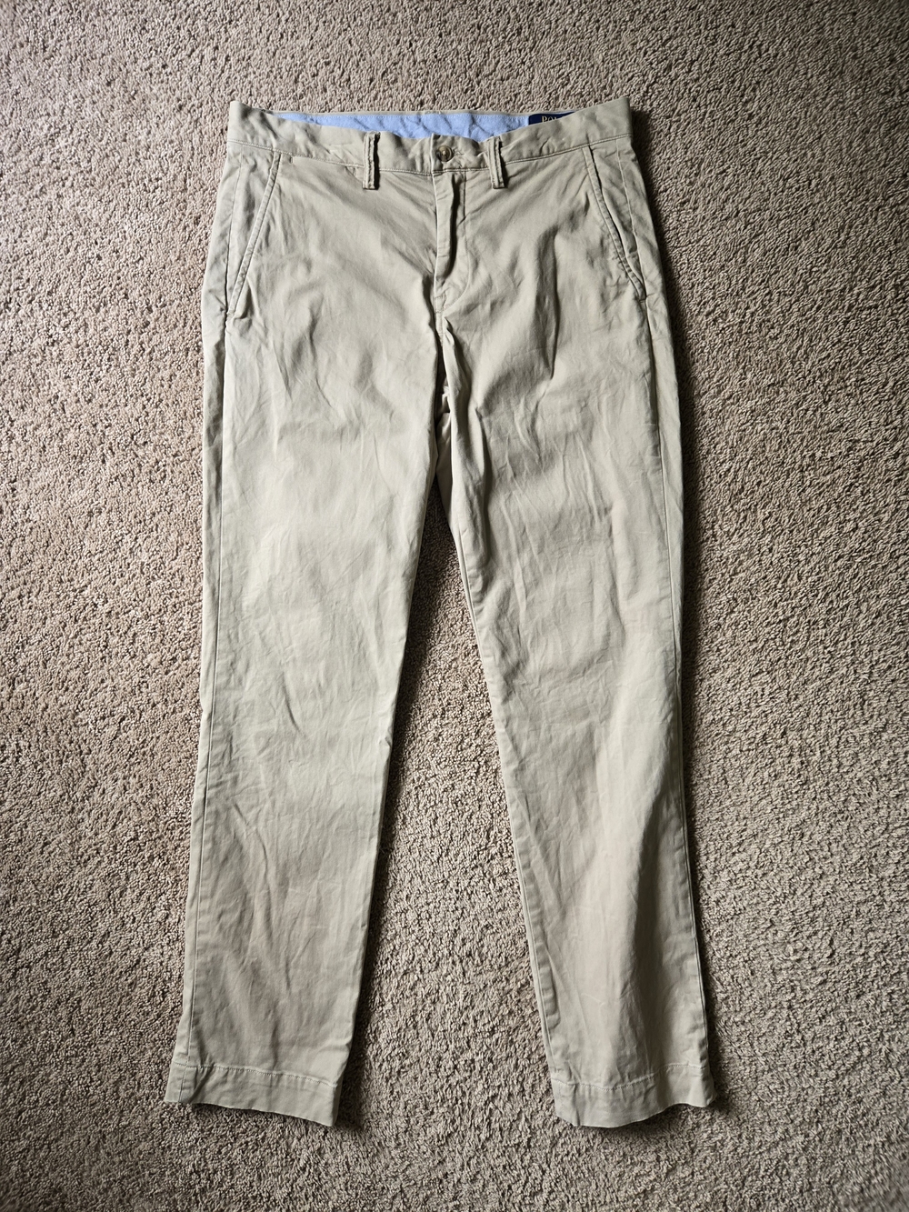 Polo Ralph Lauren Khaki Stretch Straight Chino 32x32